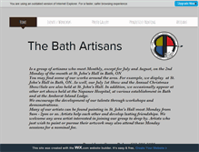 Tablet Screenshot of bathartisans.info